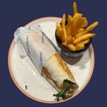 Chicken and Haloumi Wrap with Chips - Special Value Menu